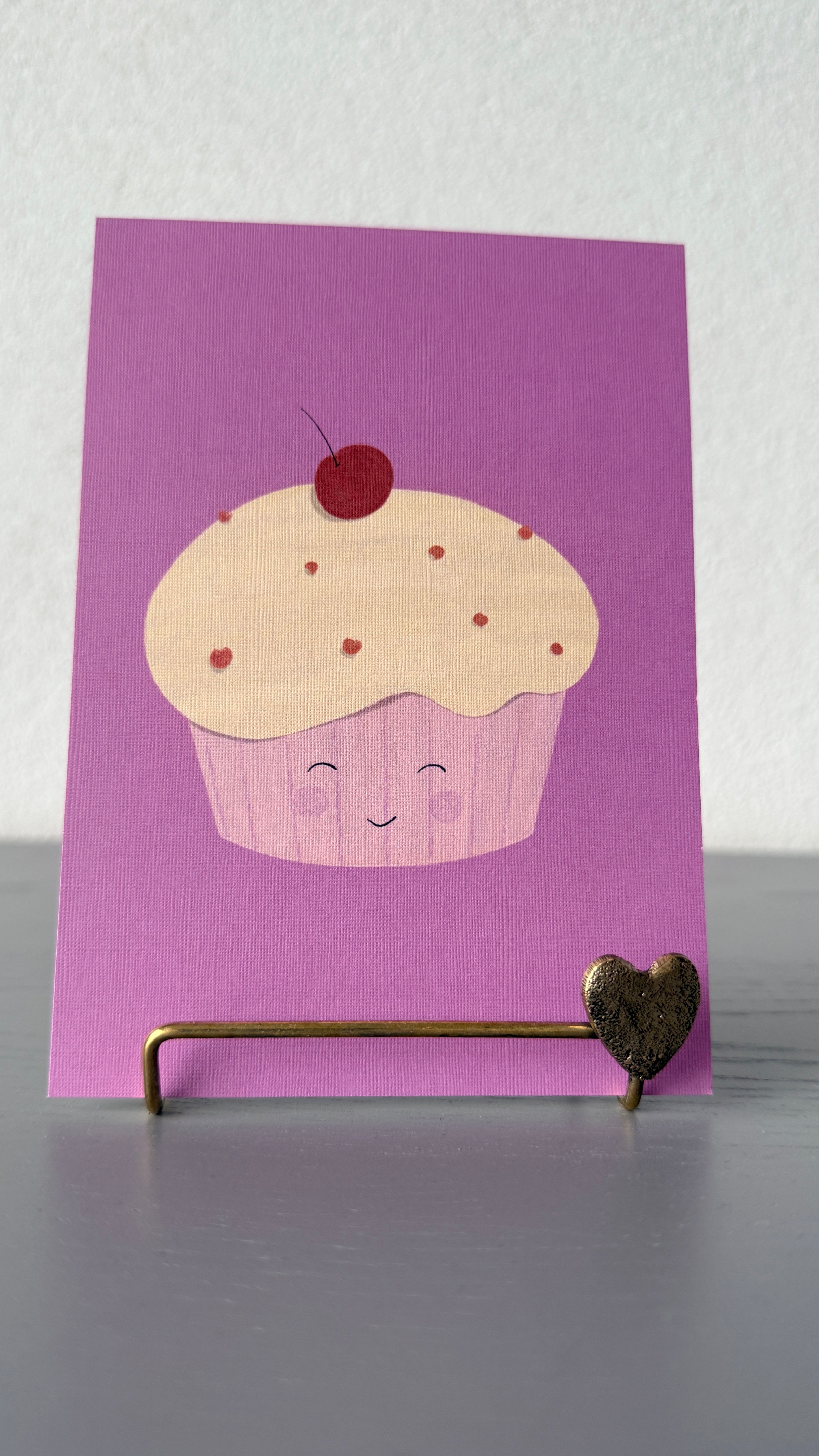 Cupcake met kers