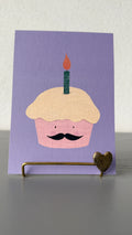 Cupcake met snor